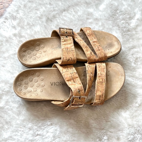 Vionic Orthaheel Technology Adjustable Slide Sandals Sz 9 - Picture 3 of 16